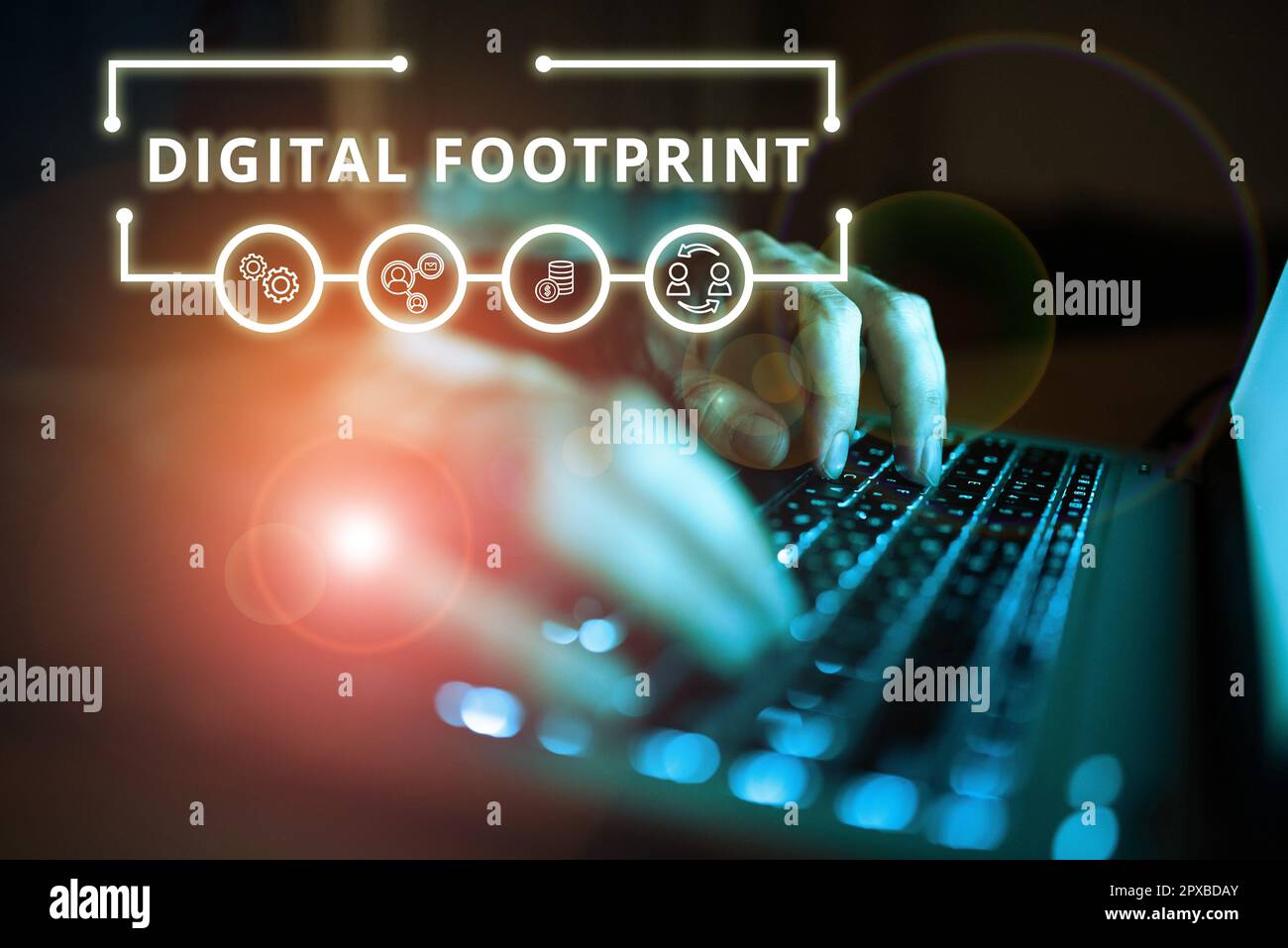 Inspiration showing sign Digital Footprint, Word for uses digital