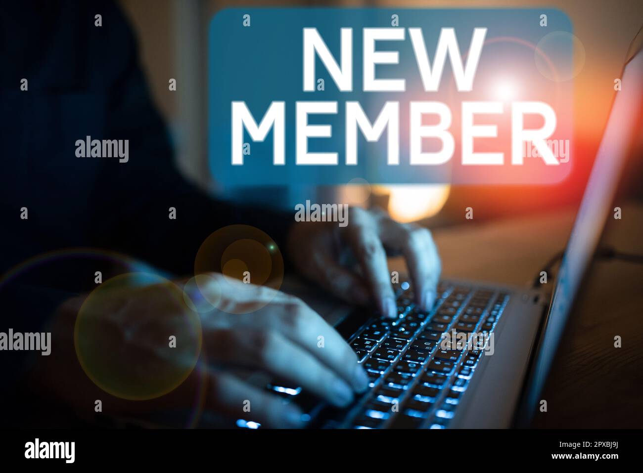 Inspiration showing sign New Member, Business overview recruiting ...