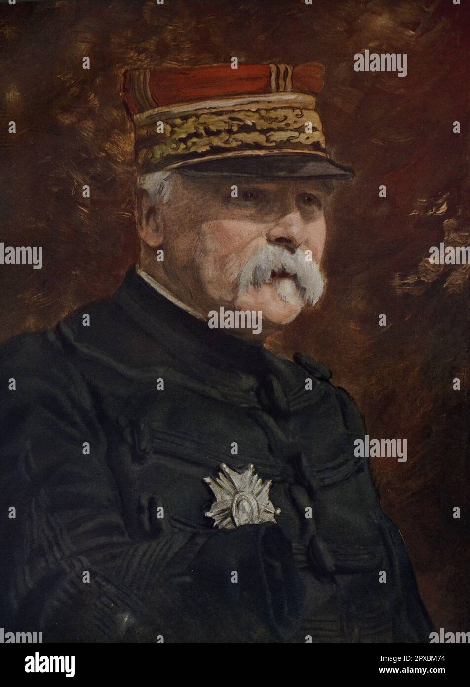French general Pau.  Paul Marie Cesar Gerald Pau, (1848–1932) was a French soldier and general who served in the Franco-Prussian War and in World War I. Stock Photo