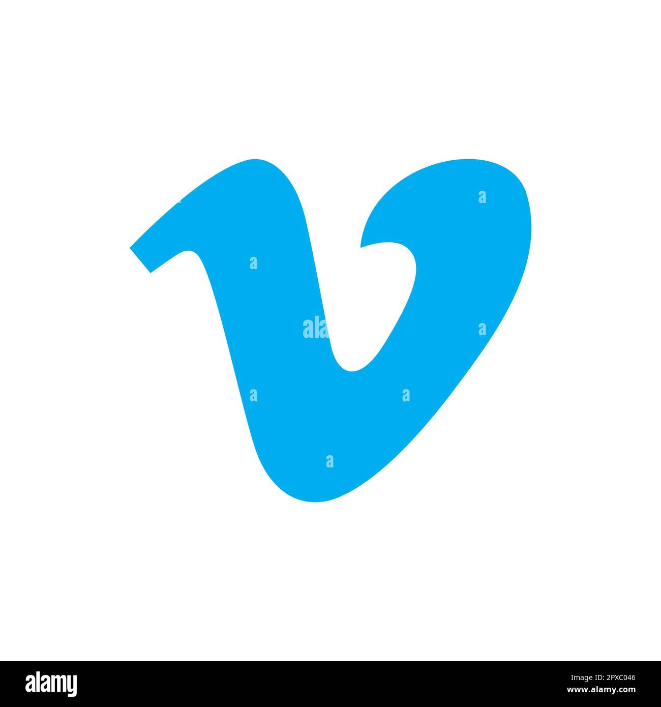 Vinnytsia, Ukraine - May 1, 2023. Popular Vimeo social network logo icon, isolated white background, media editorial vector illustration Stock Vector