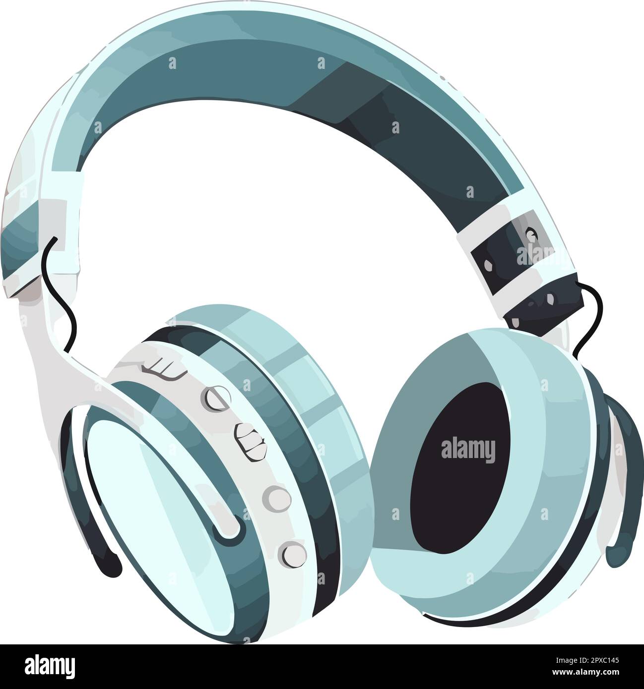 Stereo headphones listening technology Stock Vector Image & Art - Alamy