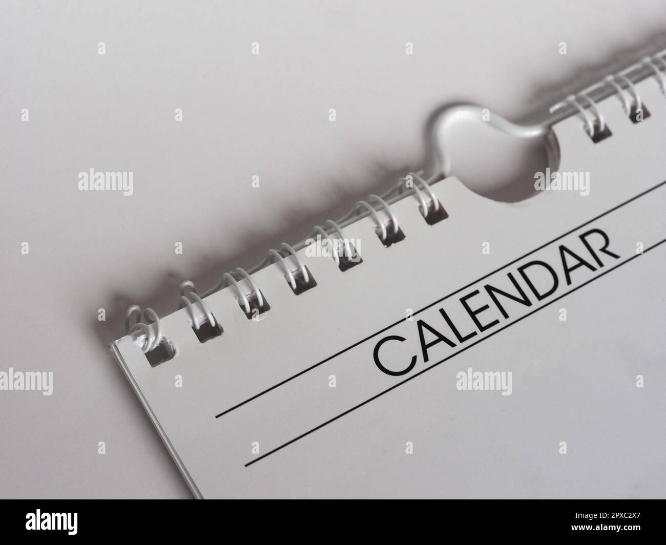 blank calendar page with copy space useful as background Stock Photo ...