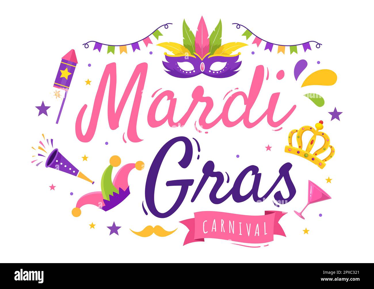 Mardi Gras Beads Border Images – Browse 1,262 Stock Photos, Vectors, and  Video