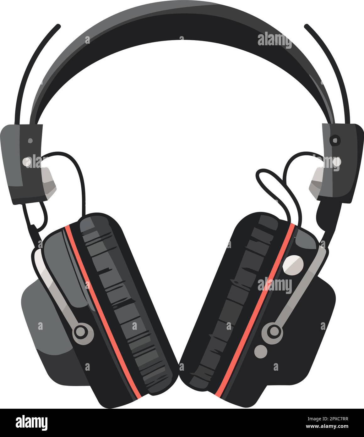 headphones isolated on flat backdrop Stock Vector Image & Art - Alamy