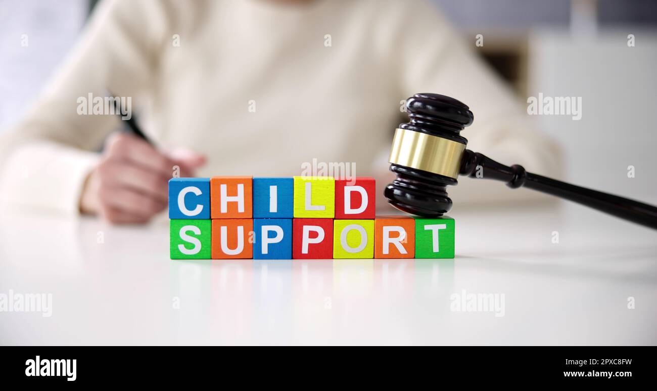 Child Support Divorce Court Order And Payment Stock Photo - Alamy