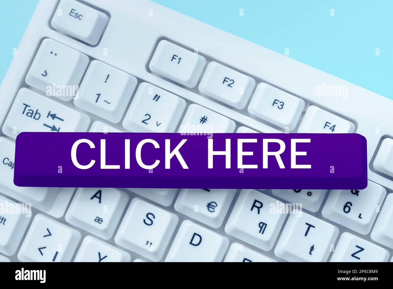 Writing displaying text Click Here, Internet Concept carry out a ...