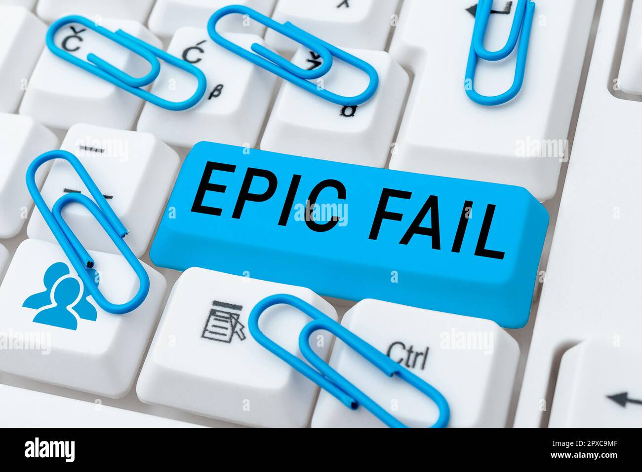 Text showing inspiration Epic Fail, Business showcase a spectacularly ...
