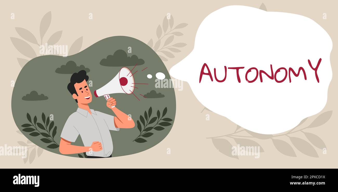 Inspiration showing sign Autonomy, Business idea vehicle that can guide ...