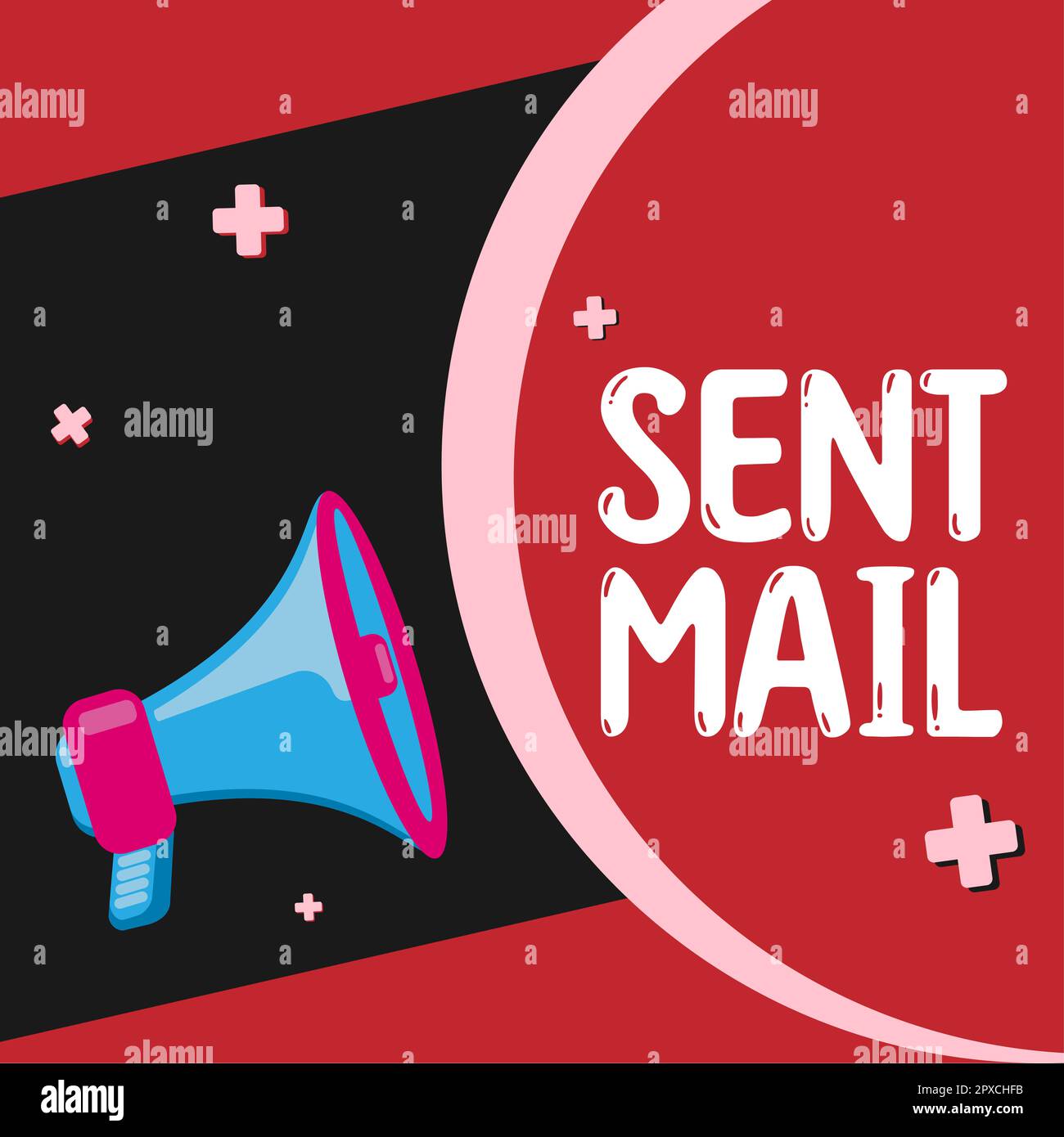 Sent Here Text caption presenting Sent Mail, Business concept Event where a ...