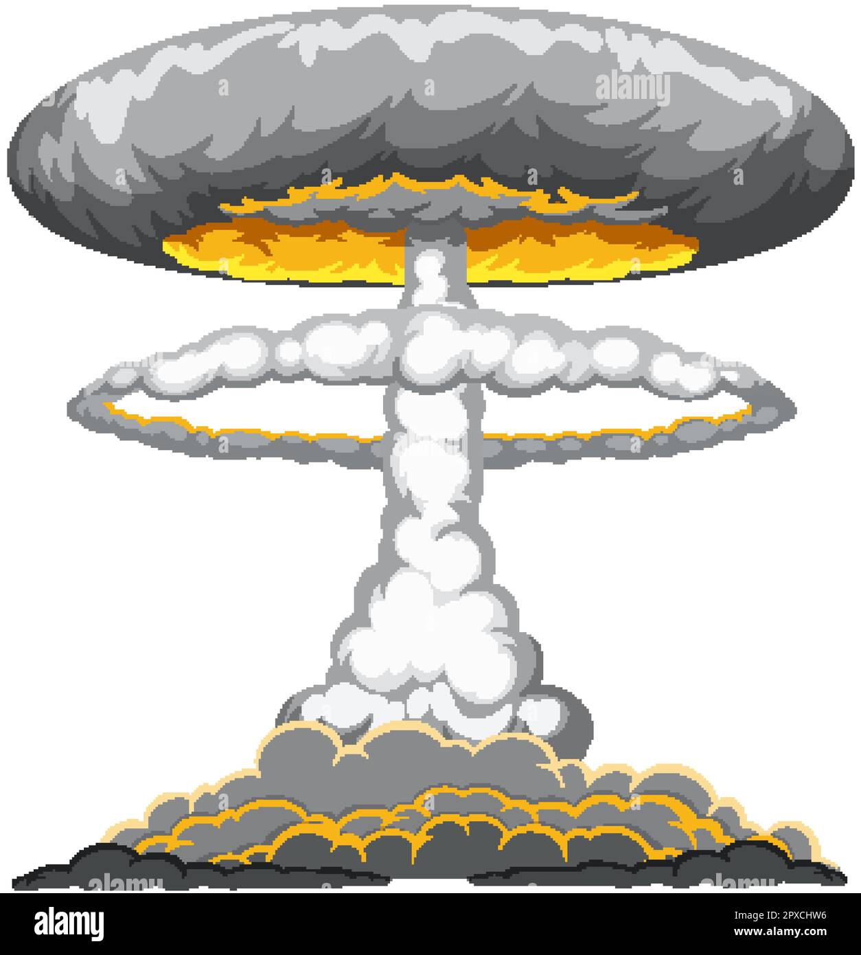 atomic bomb explosion cartoon