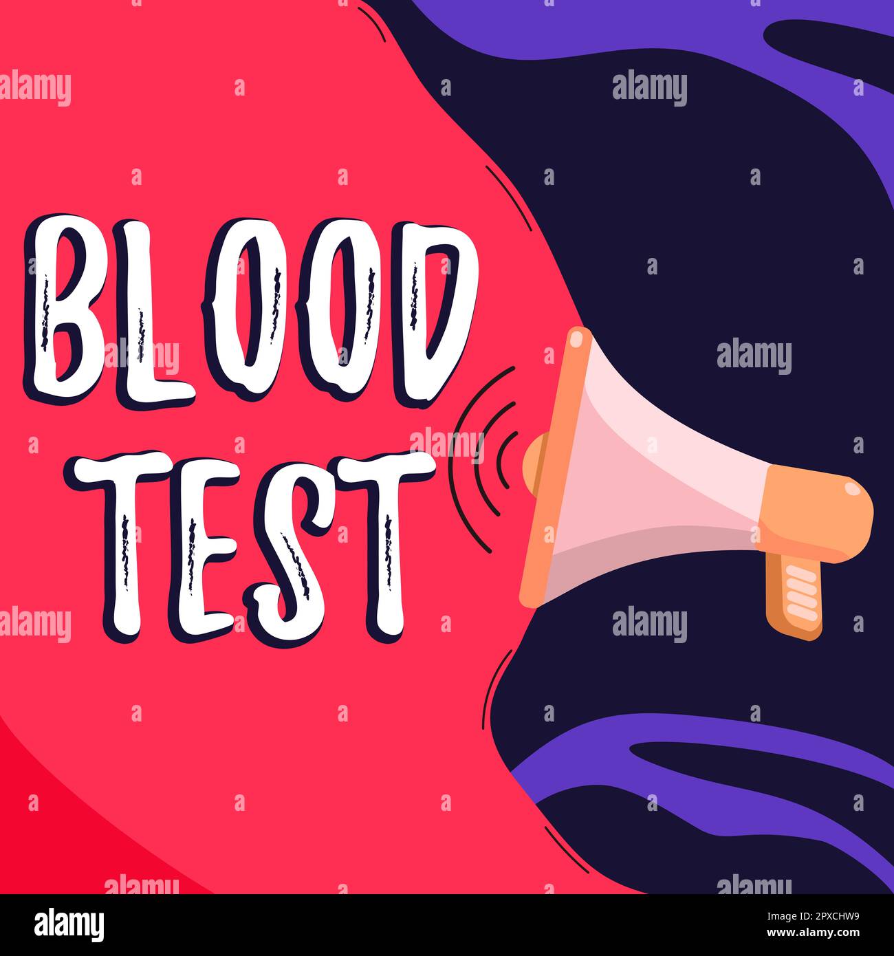 Conceptual display Blood Test, Concept meaning Extracted blood sample