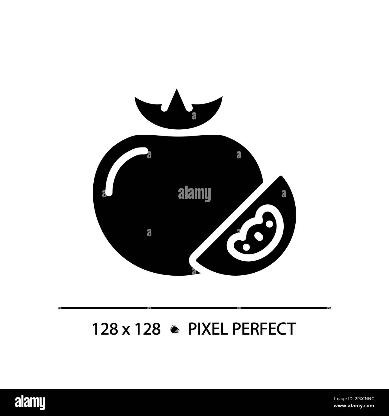 Vegetables pixel perfect black glyph icon Stock Vector Image & Art - Alamy