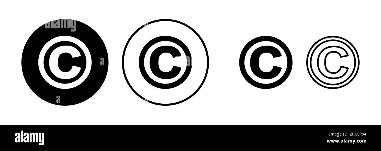 Copyright icon vector. copyright symbol Stock Vector Image & Art Alamy