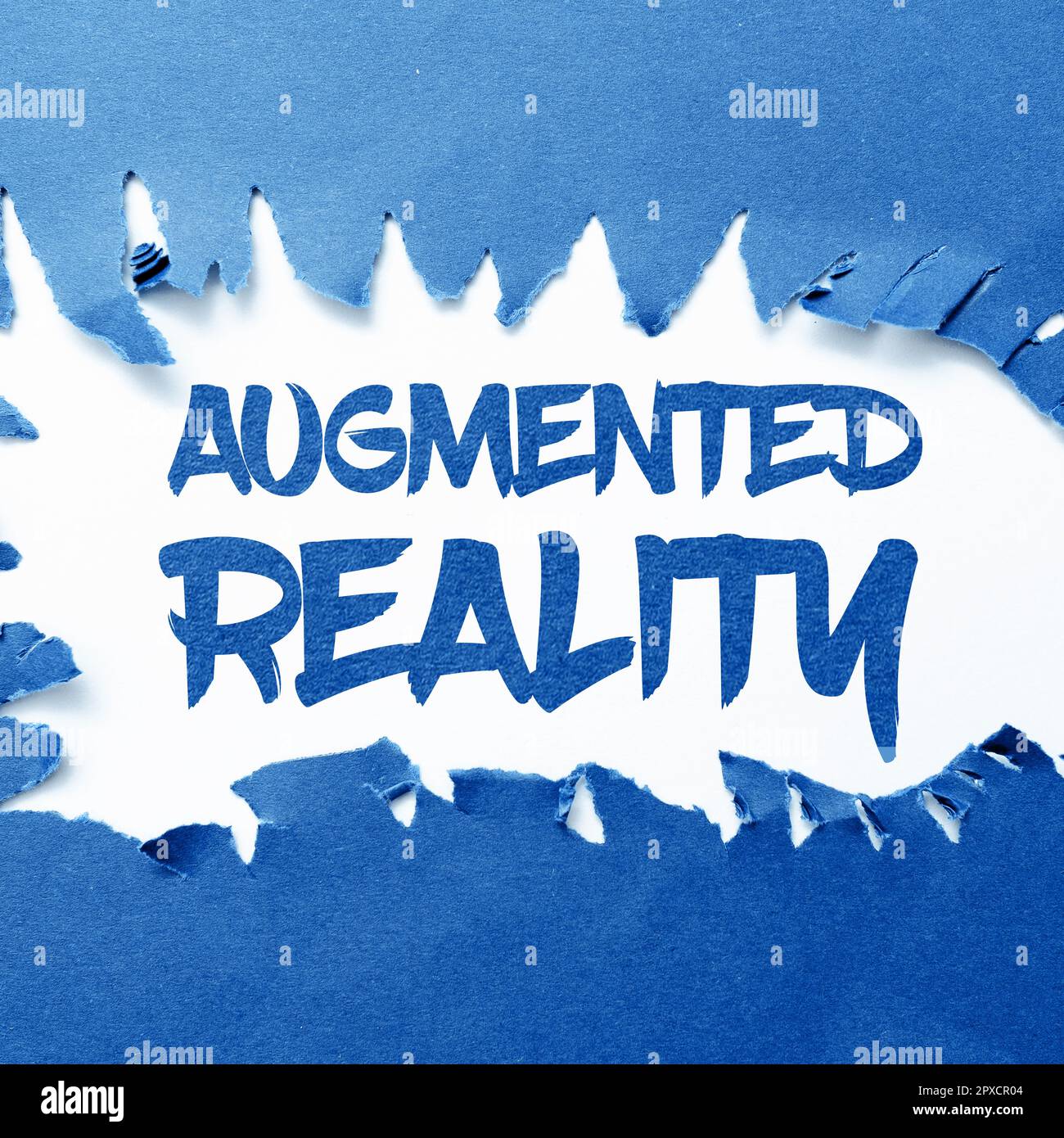 Hand writing sign Augmented Reality, Business showcase technology that ...
