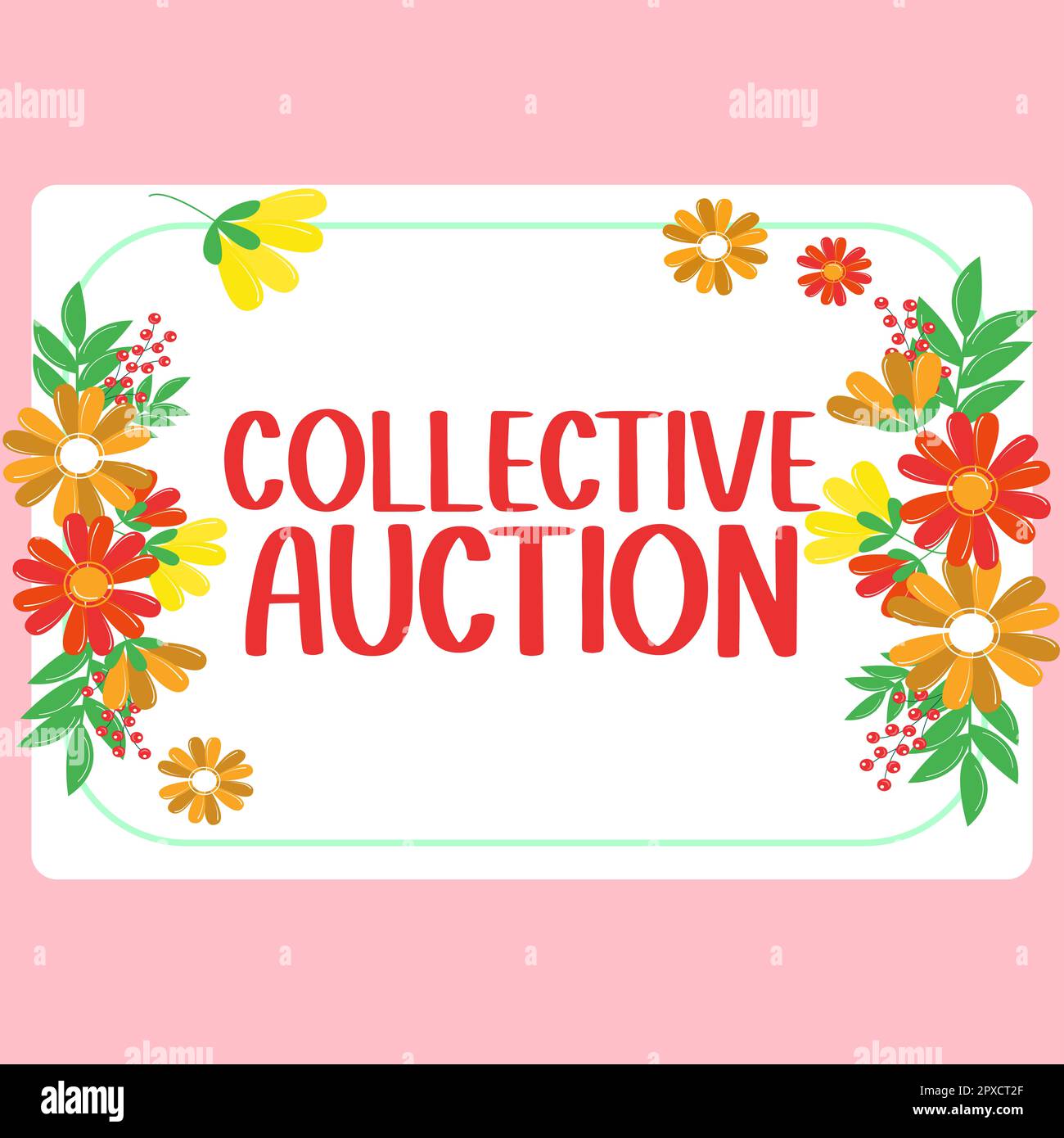 Inspiration showing sign Collective Auction, Concept meaning Gathering ...