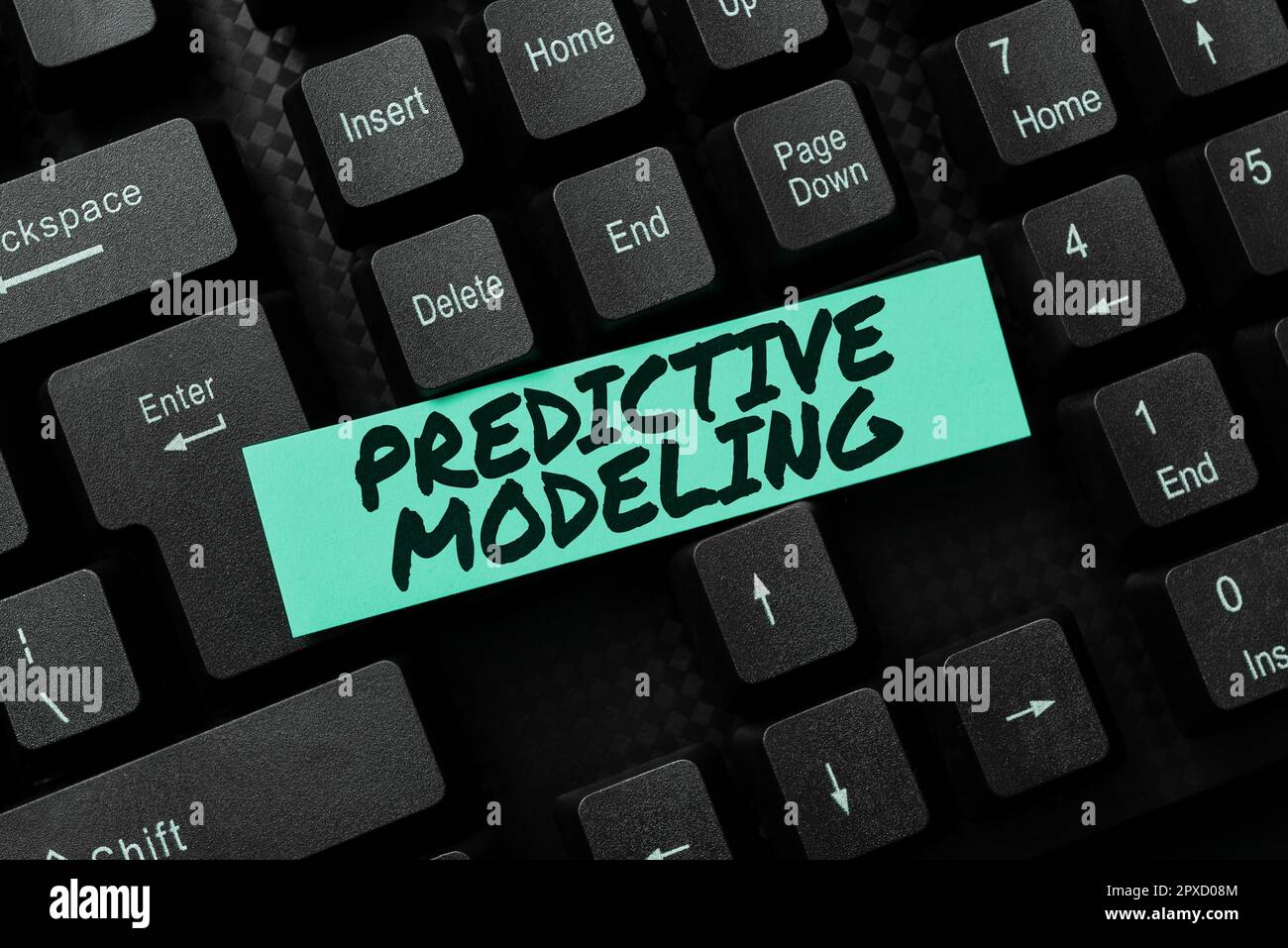 Sign displaying Predictive Modeling, Business idea maintenance strategy driven by predictive analytics Stock Photo