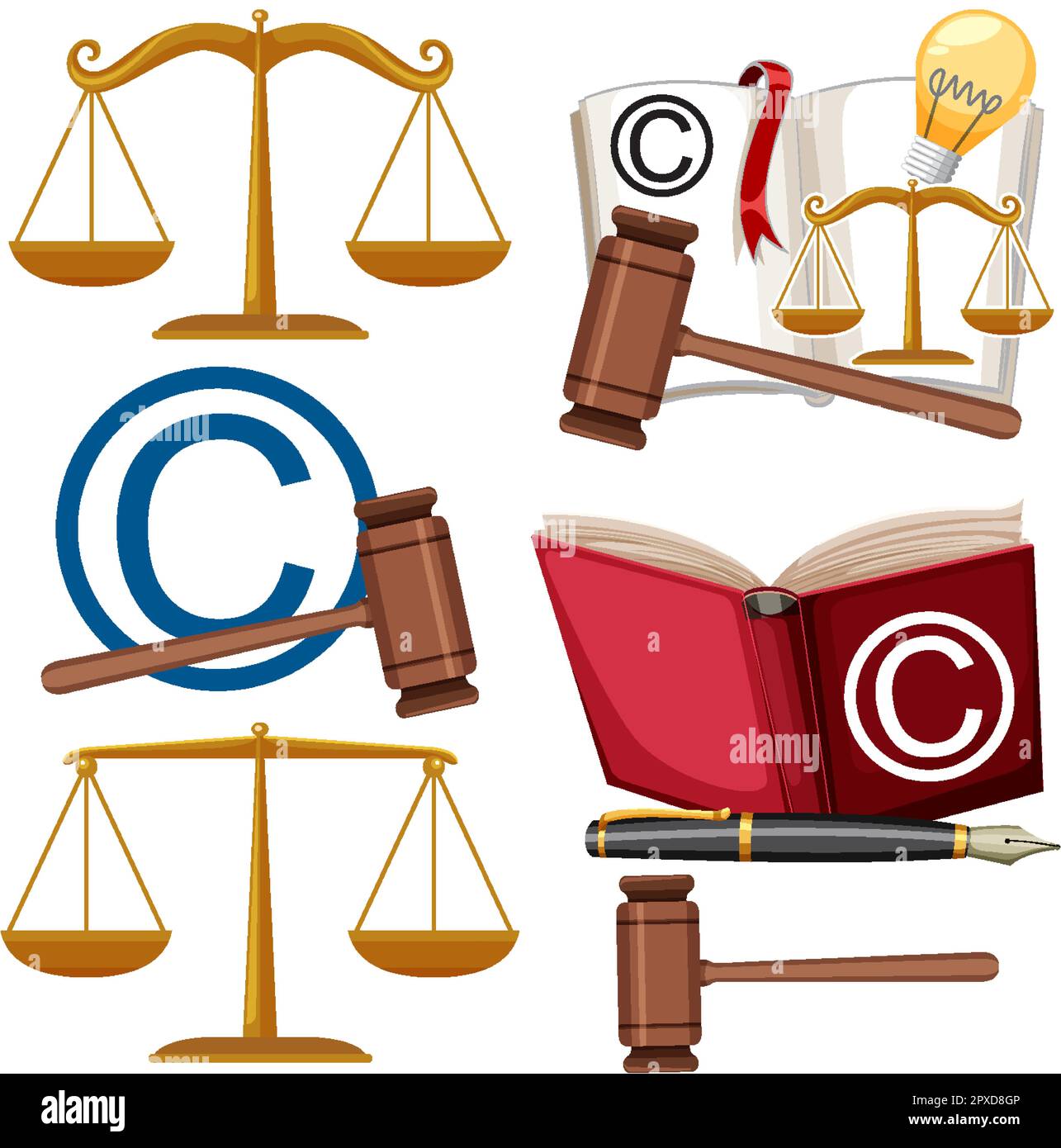 Scales of justice clipart Stock Vector Images - Alamy