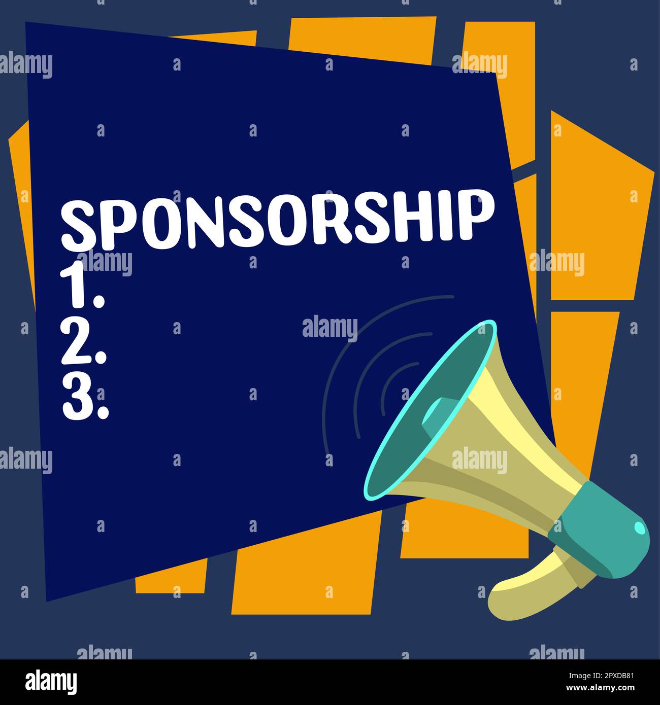 Conceptual display Sponsorship, Business idea Position of being a ...
