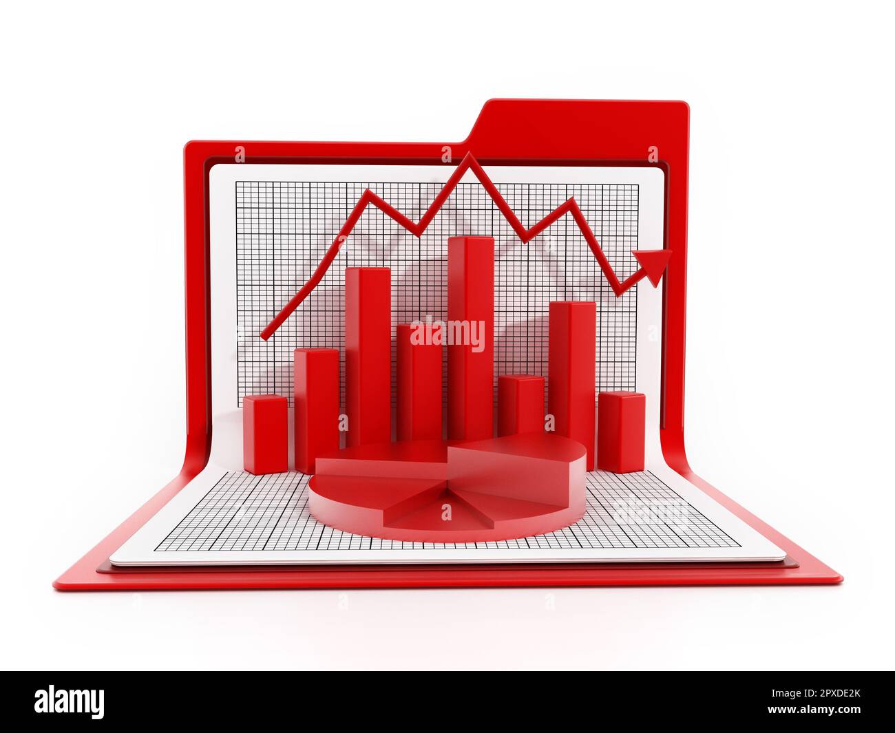 Rising financial graph inside hi-res stock photography and images - Alamy