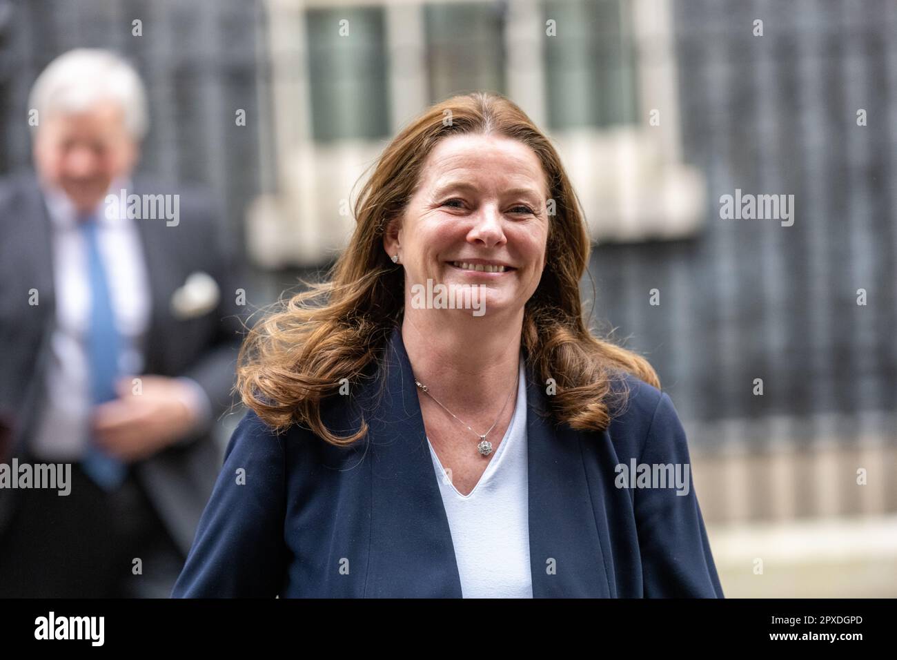 London, UK. 02nd May, 2023. Gillian Keegan, Education Secretary, leaves a cabinet meeting at 10 Downing Street London. Credit: Ian Davidson/Alamy Live News Stock Photo