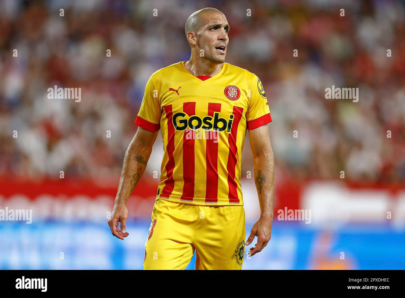 Oriol Romeu Oriol Romeu of Girona FC during the La Liga match between Sevilla FC ...