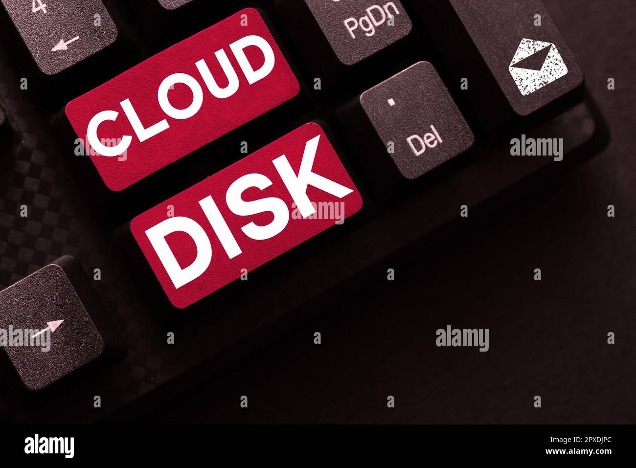 Hand writing sign Cloud Disk, Concept meaning web base service that provides storage space on a remote server Stock Photo