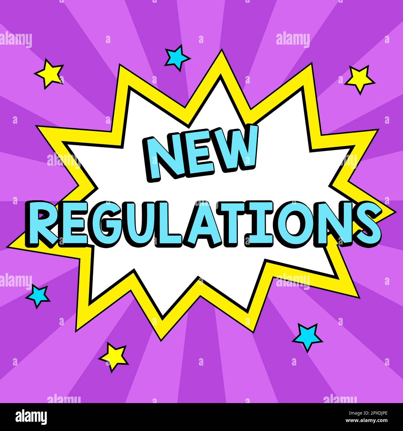 Conceptual display New Regulations, Business showcase Regulation controlling the activity