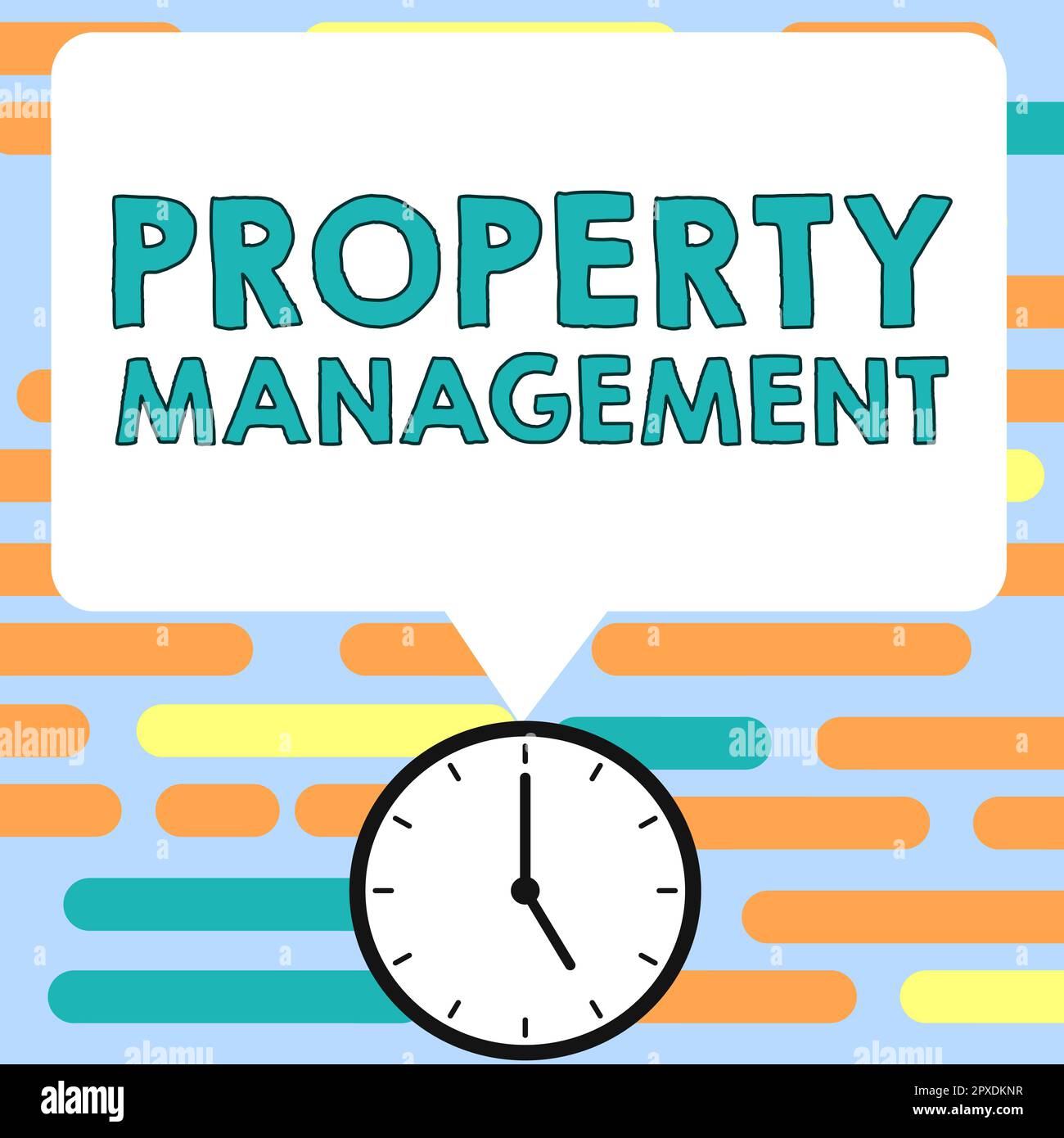 Conceptual caption Property Management, Word Written on Overseeing of