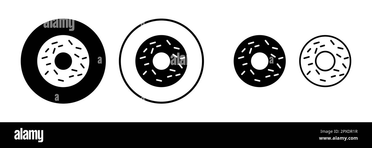 Donut icon vector. doughnut icon. donut logo Stock Vector Image & Art ...