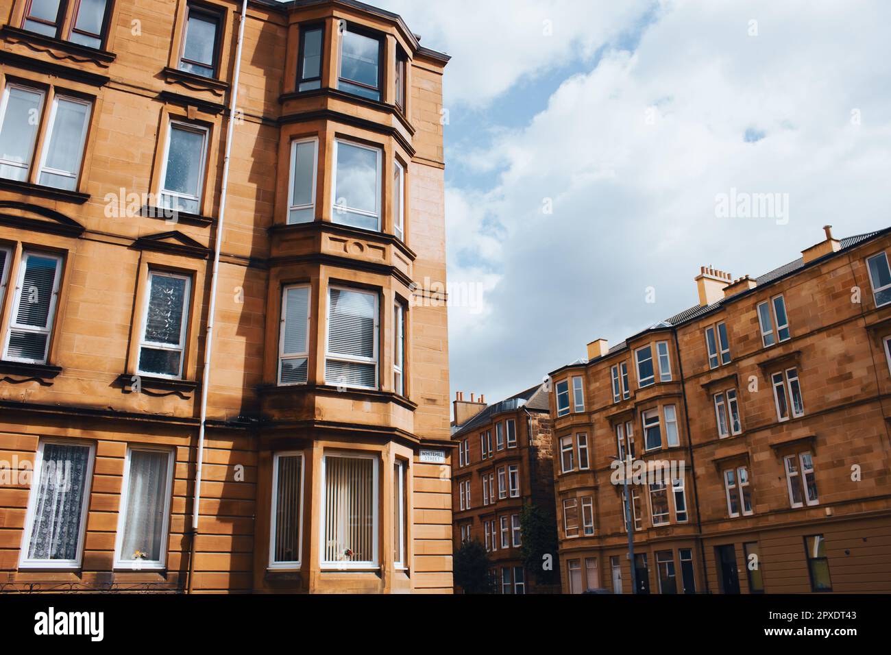 A tenement building in Dennistoun. Dennistoun in a suburb in the east