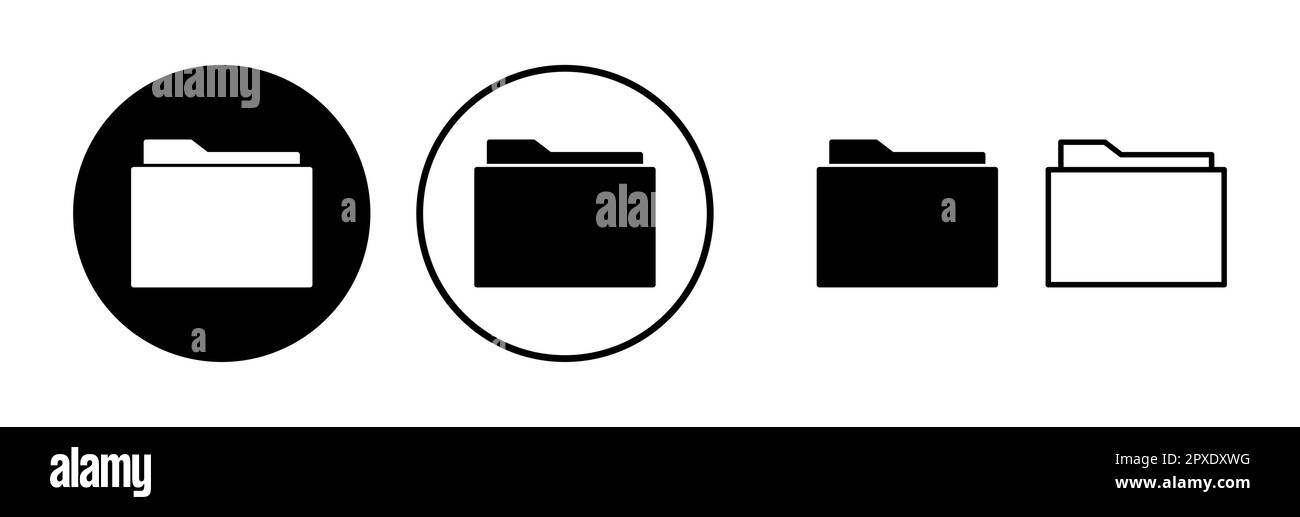 Folder icon vector. document folder icon Stock Vector Image & Art - Alamy