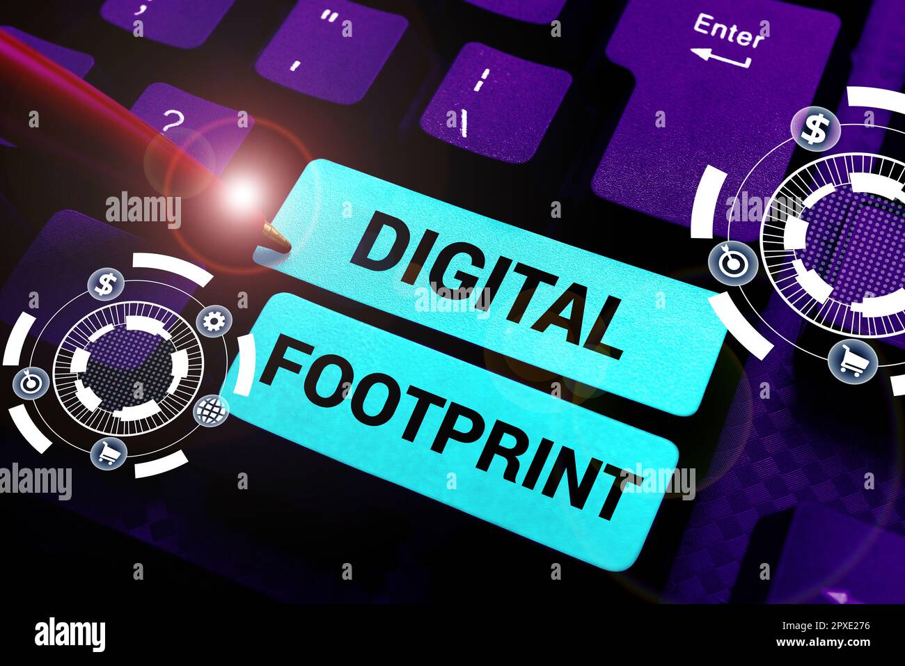 Inspiration showing sign Digital Footprint, Word for uses digital