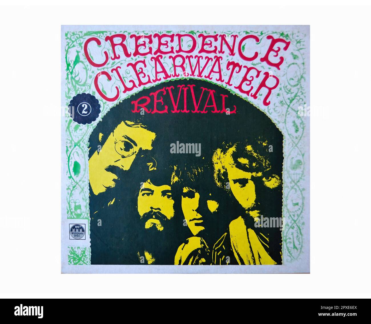 Creedence Clearwater Revival - 2 - Vintage L.P Music Vinyl Record Stock Photo