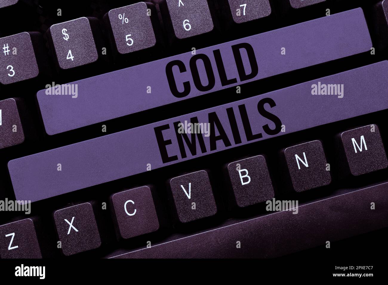 Conceptual display Cold Emails, Business overview unsolicited email sent to a receiver without prior contact Stock Photo