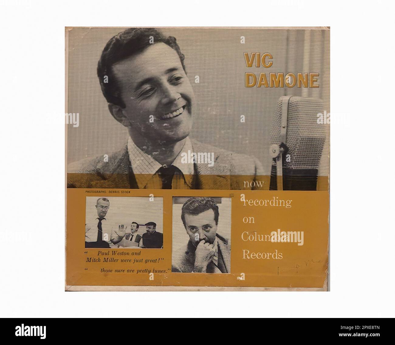 Damone Vic - 1956 01 A - Vintage 45 R.P.M Music Vinyl Record Stock Photo