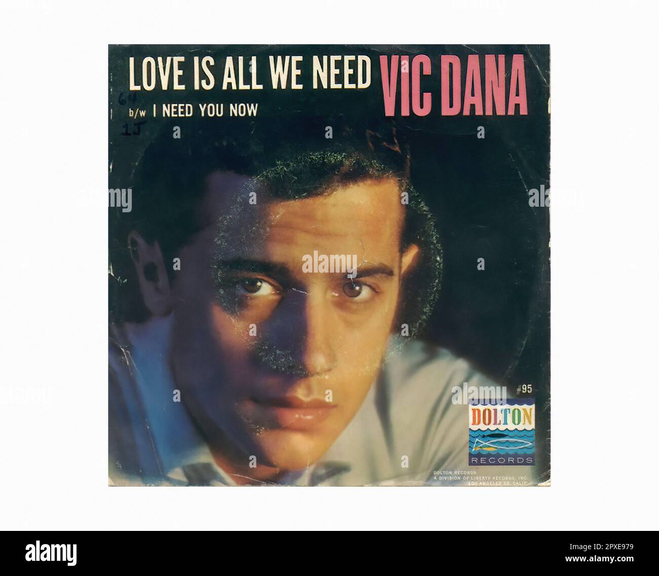 Dana Vic - 1963 06 A - Vintage 45 R.P.M Music Vinyl Record Stock Photo
