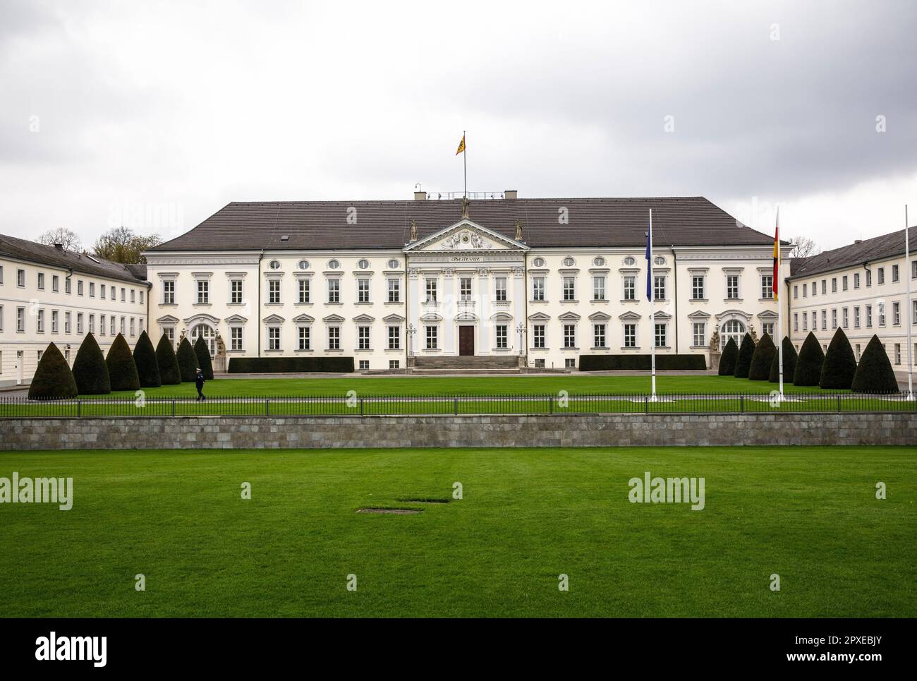 Bellevue Palace, first official residence of the Federal President of Germany, Berlin, Germany. Schloss Bellevue, erster Amtssitz des Bundespraesident Stock Photo