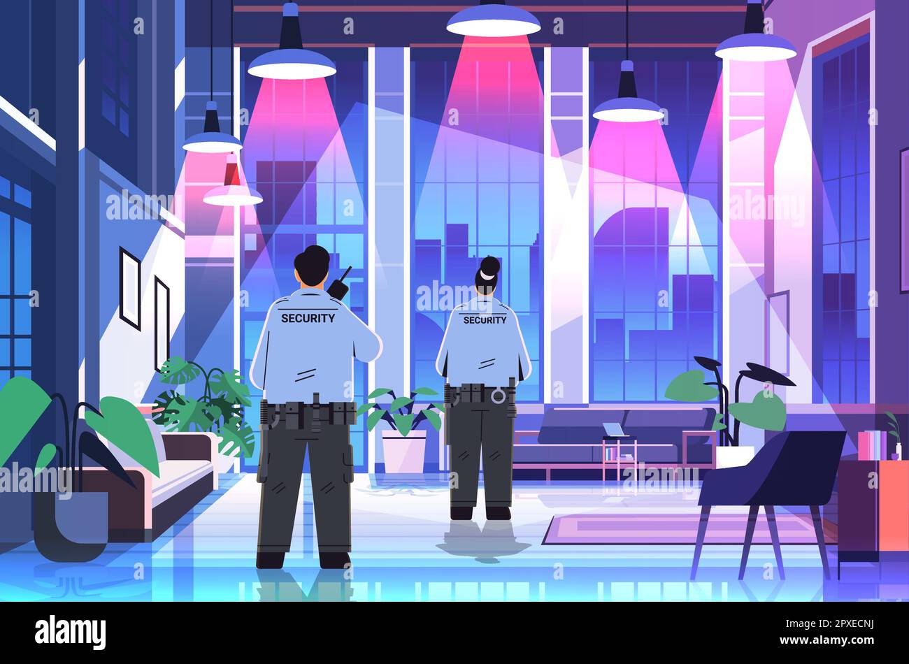 Public security guards Stock Vector Images Alamy