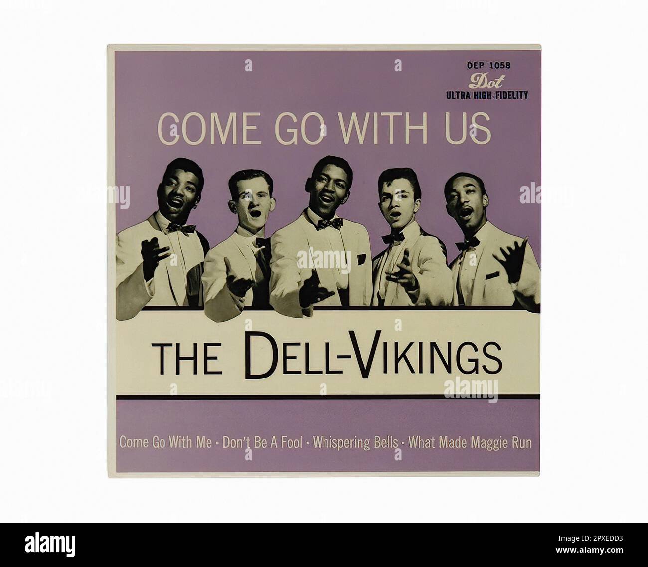 Del Vikings - 1957 06 A - Vintage 45 R.P.M Music Vinyl Record Stock Photo