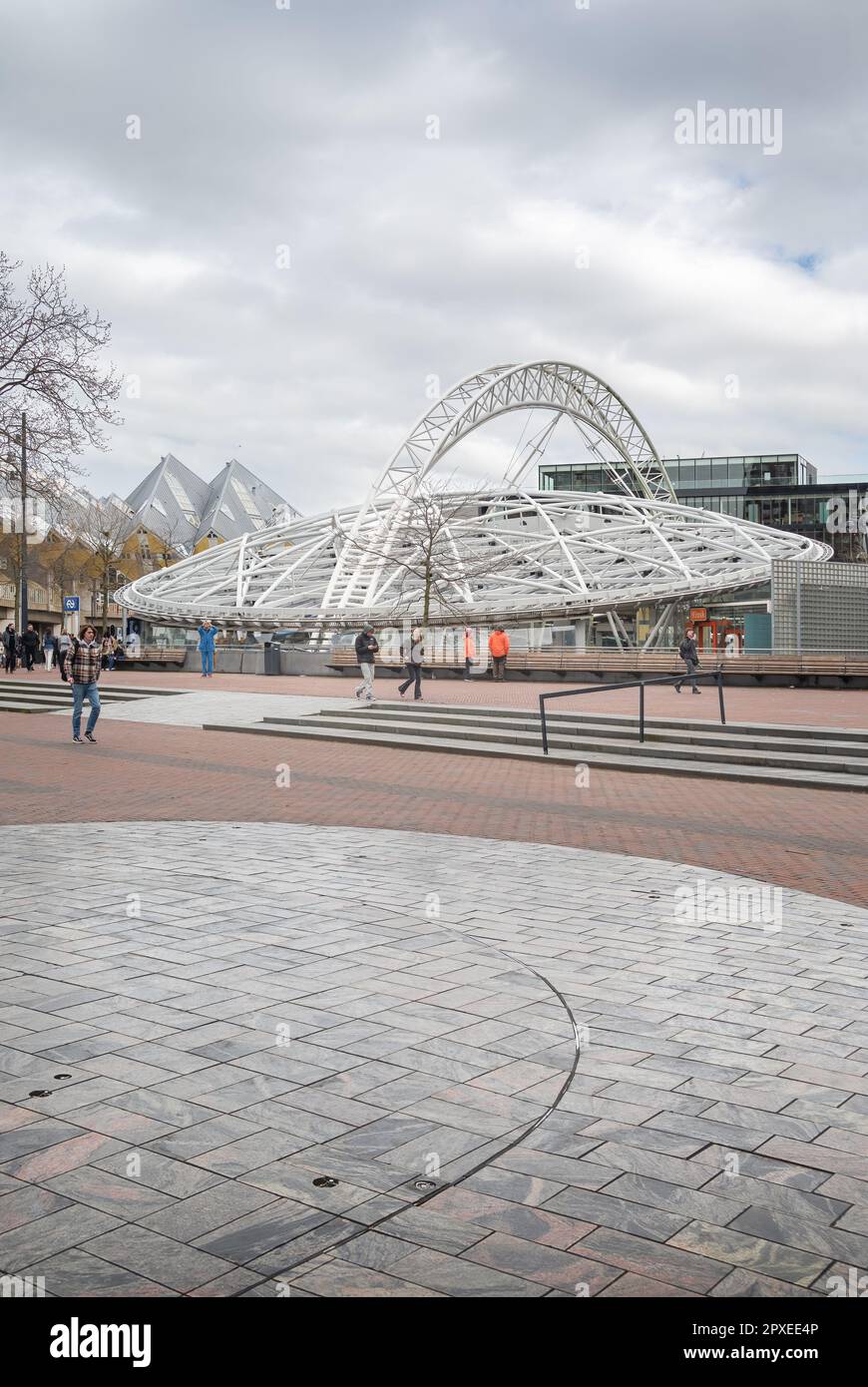 Rotterdam, Netherlands - Blaak station canopy by Harry Reijnders Stock Photo