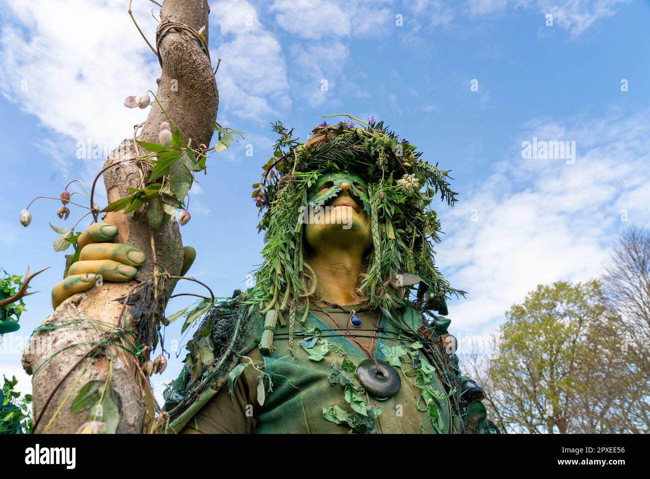 Glastonbury, Somerset, UK. 1st May, 2023. Thousands of people celbrated