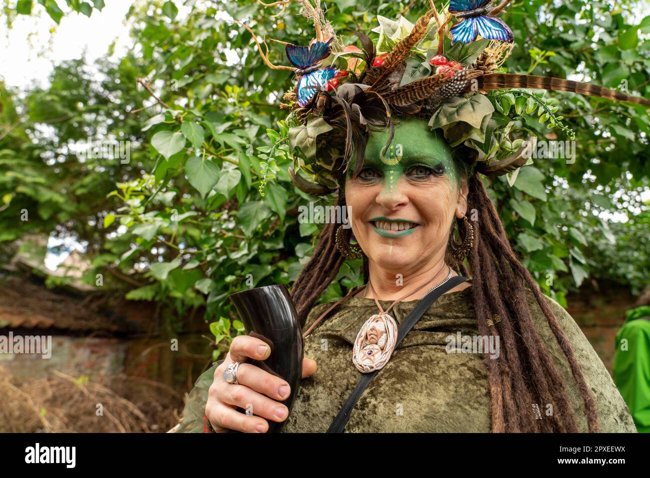 Glastonbury, Somerset, UK. 1st May, 2023. Thousands of people celbrated