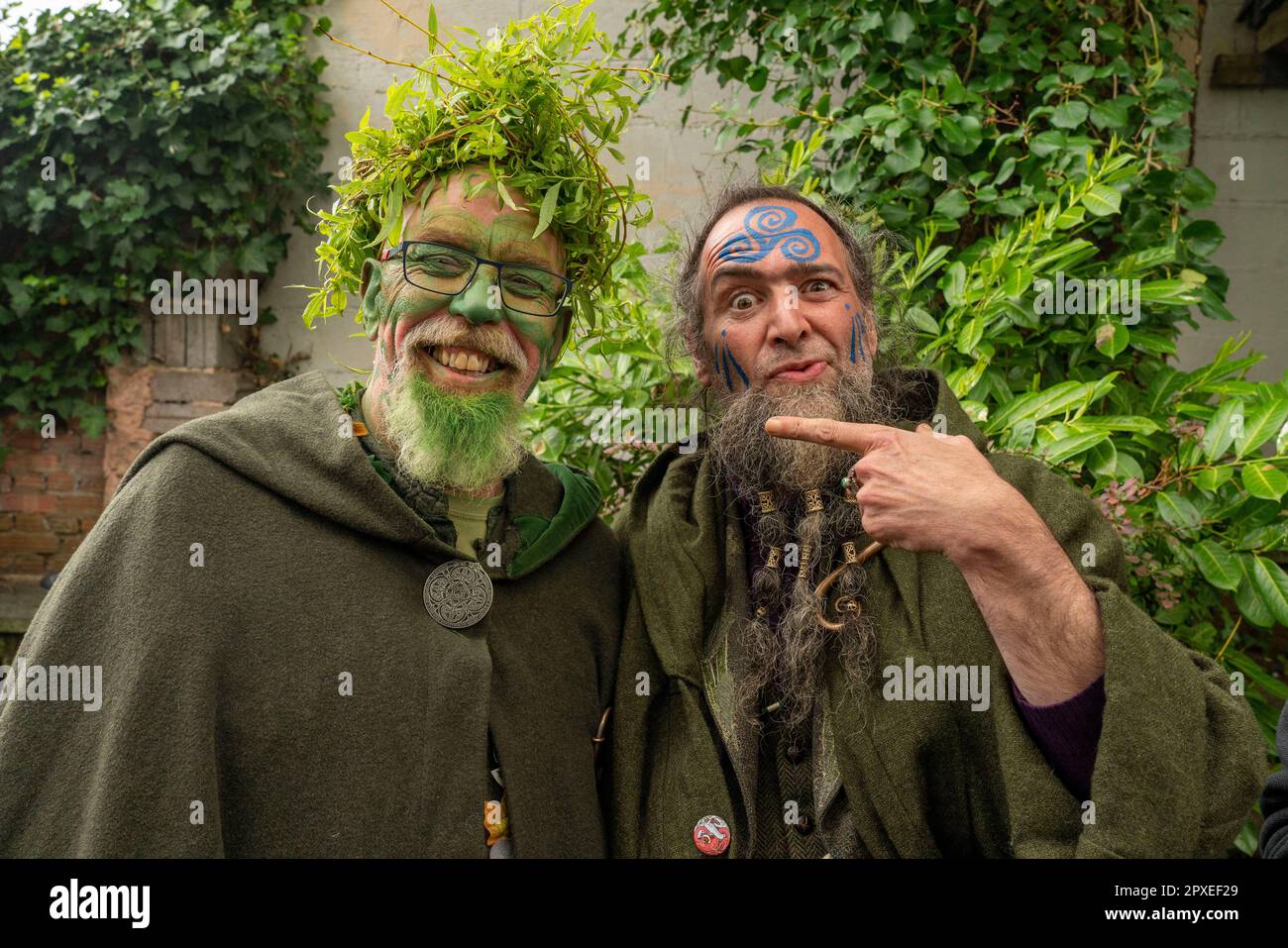 Glastonbury, Somerset, UK. 1st May, 2023. Thousands of people celbrated