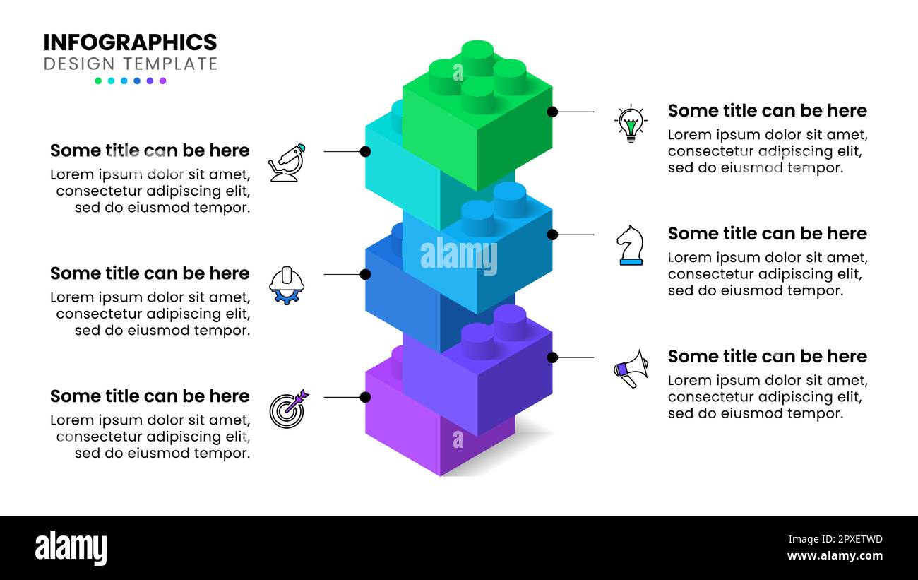 Building block chart Stock Vector Images Alamy