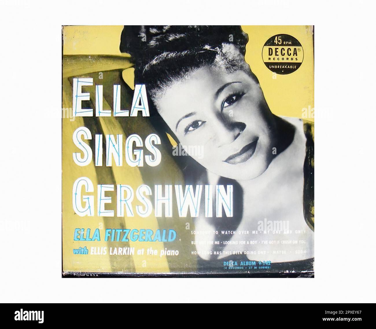 Fitzgerald Ella - 1951 01 A - Vintage 45 R.P.M Music Vinyl Record Stock Photo
