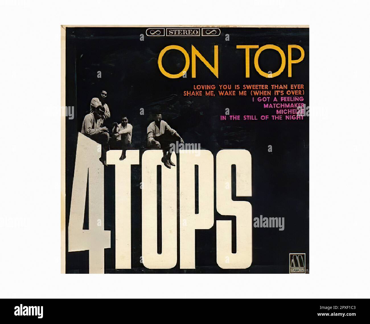 Four Tops - 1960's A - Vintage 45 R.P.M Music Vinyl Record Stock Photo