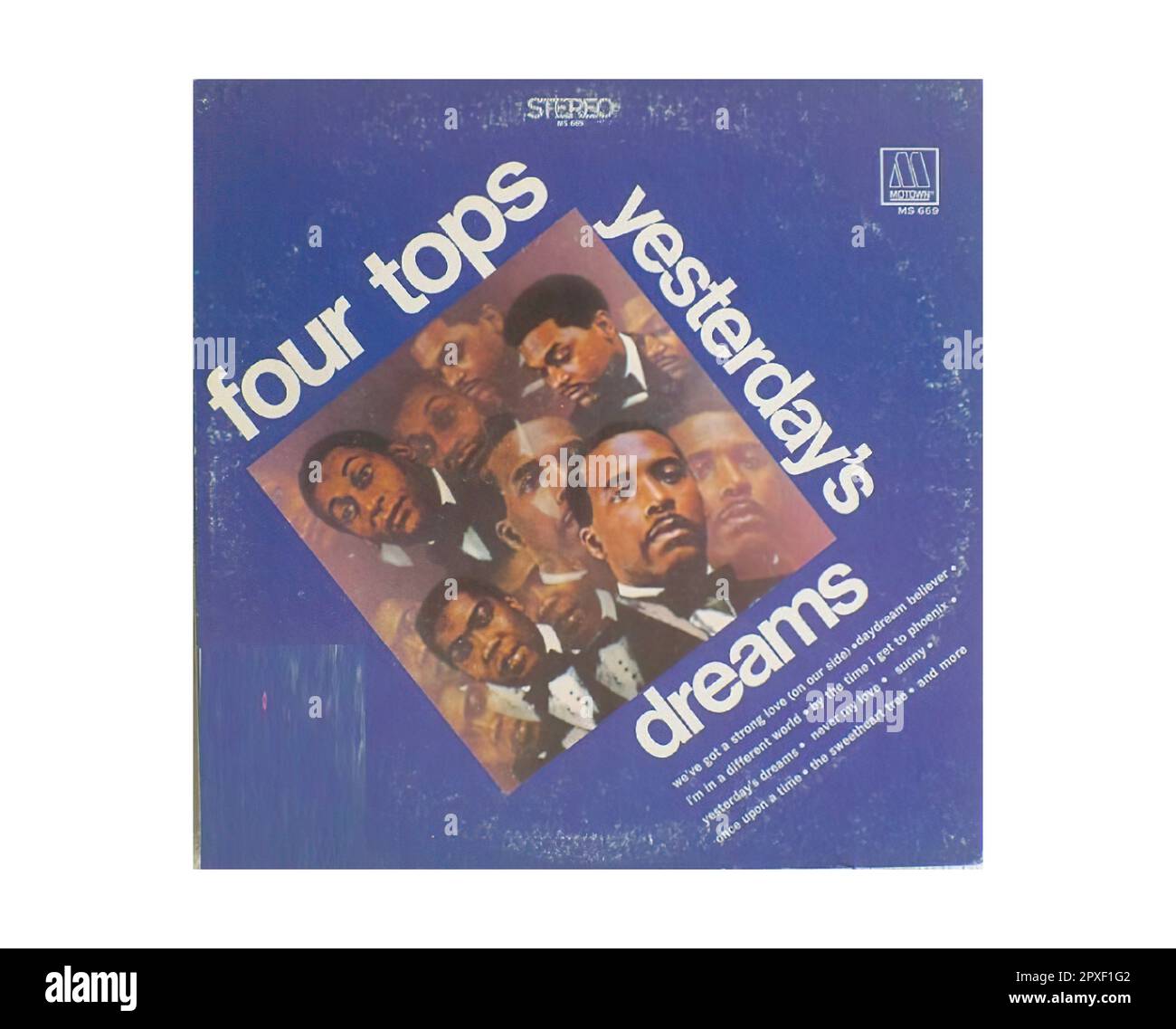Four Tops - Motown 02 - Vintage Vinyl Record Sleeve Stock Photo