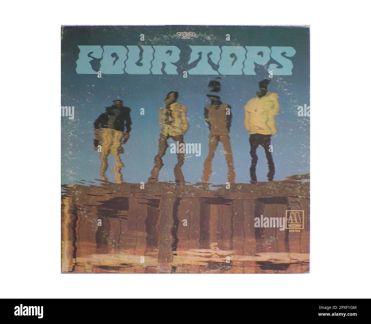 Four Tops - Motown  03 - Vintage Vinyl Record Sleeve Stock Photo