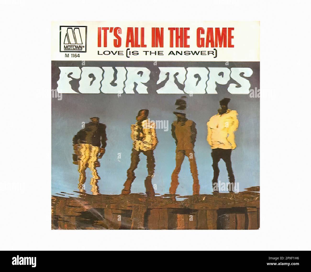 Four Tops - 1970 03 A - Vintage 45 R.P.M Music Vinyl Record Stock Photo