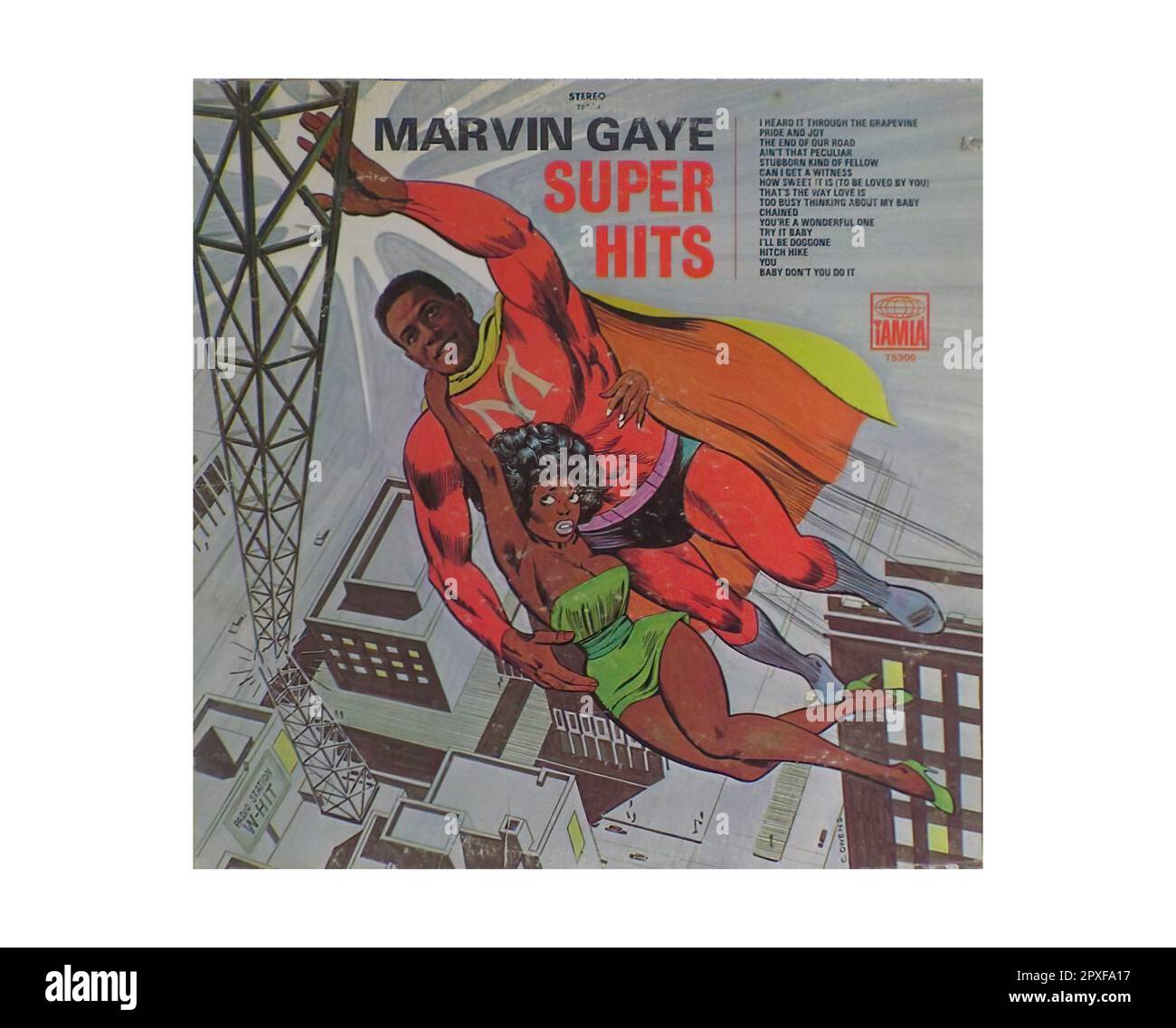 Marvin Gaye -   Vintage Vinyl Record Sleeve Stock Photo